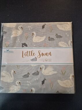 Riley Blake Little Swan Fabric Layer - Grey Swans